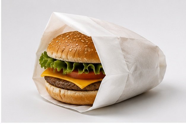 Burger Wrapping Paper by Rusen International